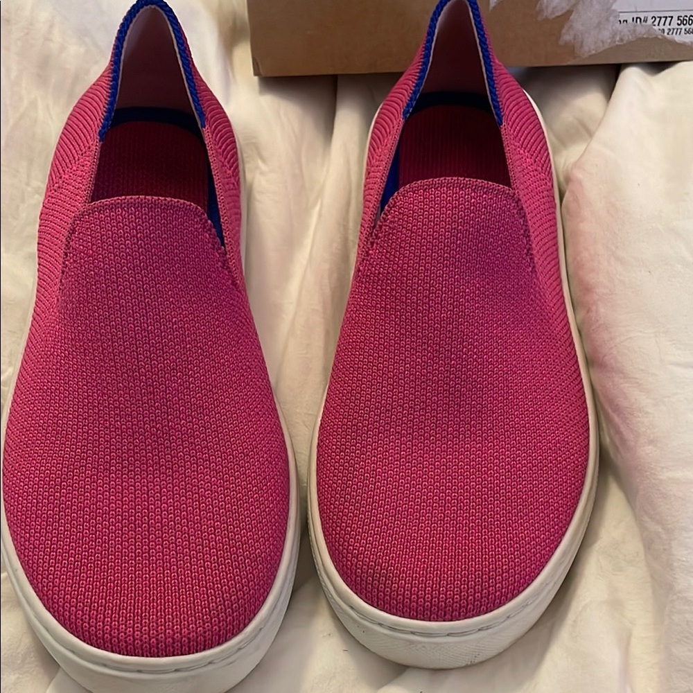 Rothy’s Bubblegum slip on shoes size 1